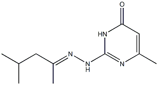 6-methyl-2-[(2E)-2-(4-methylpentan-2-ylidene)hydrazinyl]-1H-pyrimidin-4-one