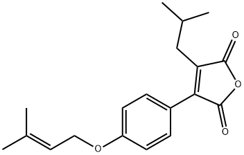 2,5-Furandione, 3-[4-[(3-methyl-2-buten-1-yl)oxy]phenyl]-4-(2-methylpropyl)-