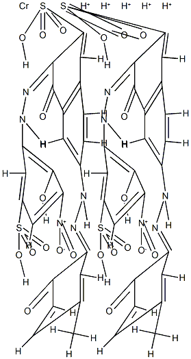bis[4-hydroxy-6-[(2-hydroxy-5-methylphenyl)azo]-3-[(2-hydroxy-3-nitro-5-sulphophenyl)azo]naphthalene-2-sulphonato(4-)]chromate(5-)
