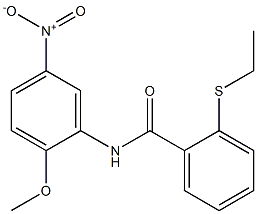 2-ethylsulfanyl-N-(2-methoxy-5-nitrophenyl)benzamide