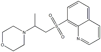 4-(1-quinolin-8-ylsulfonylpropan-2-yl)morpholine