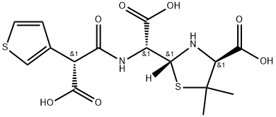 2-Thiazolidineacetic acid, 4-carboxy-α-[(carboxy-3-thienylacetyl)amino]-5,5-dimethyl-, [2R-[2α[R*(R*)],4β]]- (9CI)