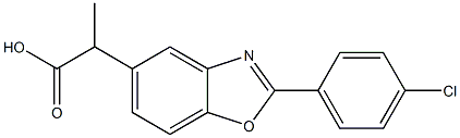 (±)-2-(4-chlorophenyl)benzoxazole-5-propionic acid