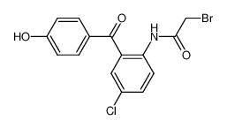 2-Bromo-N-[4-chloro-2-(4-hydroxybenzoyl)phenyl]acetamide