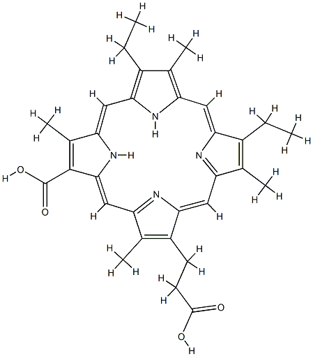 17-(2-CARBOXYETHYL)-7,12-DIETHYL-3,8,13,18-TETRAMETHYL-21,22-DIHYDROPORPHYRIN-2-CARBOXYLIC ACID