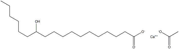 acetato-O)(12-hydroxyoctadecanoato-O1)calcium