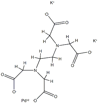 dipotassium [[N,N'-ethylenebis[N-(carboxymethyl)glycinato]](4-)-N,N',O,O']palladate(2-)