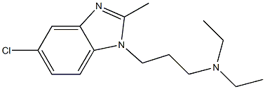 5-chloro-N,N-diethyl-2-methyl-1H-benzimidazole-propyl-1-amine