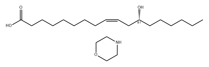 (R)-12-hydroxyoleic acid, compound with morpholine (1:1)