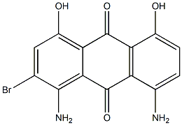 1,5(or 1,8)-diamino-2-bromo-4,8(or 4,5)-dihydroxyanthraquinone