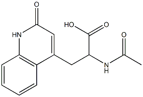 2-Acetylamino-3-(2-quinolon-4-yl)propionic acid