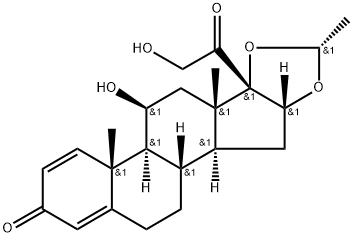 Pregna-1,4-diene-3,20-dione, 16,17-[(1R)-ethylidenebis(oxy)]-11,21-dihydroxy-, (11β,16α)-