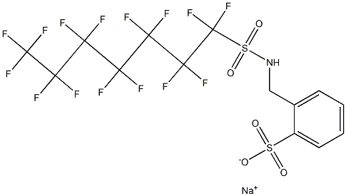 Sodium ar-[[[(pentadecafluoroheptyl)sulfonyl]amino]methyl]benzenesulfonate