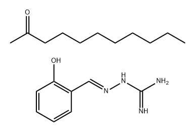 Hydrazinecarboximidamide, 2-[(2-hydroxyphenyl)methylene]-, reaction products with 2-undecanone