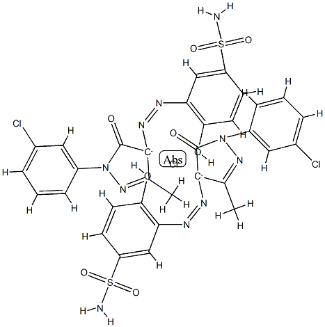 bis[3-[[1-(3-chlorophenyl)-4,5-dihydro-3-methyl-5-oxo-1H-pyrazol-4-yl]azo]-4-hydroxybenzene-1-sulphonamidato(2-)]chromate(1-)