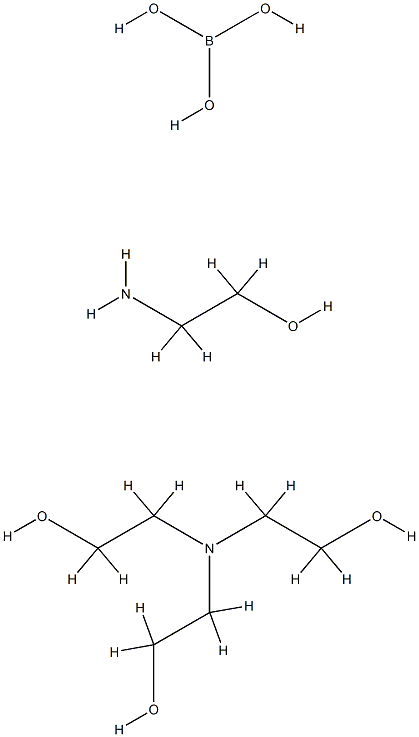 Triethanolamine, ethanolamine, boric acid reaction products