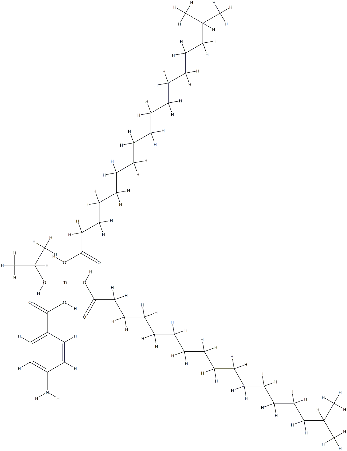 (4-aminobenzoato-O)bis(isooctadecanoato-O)(propan-2-olato)titanium