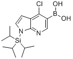 (9CI)-[4-氯-1-[三(1-甲基乙基)硅酯]-1H-吡咯并[2,3-B]吡啶-5-基]-硼酸