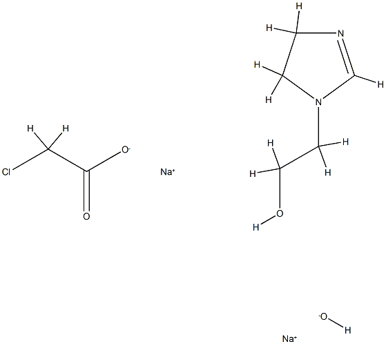 氯乙酸钠盐与4,5-二氢-1H-咪唑-1-乙醇 2-去甲椰油基烷基衍生物和氢氧化钠的反应产物