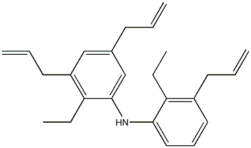 2-ethyl-n-(2-ethylphenyl)-benzenamin (tripropenyl) derivs.