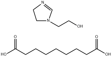 Nonanedioic acid, compds. with 4,5-dihydro-1H-imidazole-1-ethanol 2-nortall-oil alkyl derivs. (1:2)