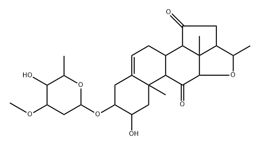 3-[(2,6-DIDEOXY-3Β-O-METHYL-LYXO-HEXOPYRANOSYL)OXY]-12Α,20-EPOXY-2Β-HYDROXY-14Β,17Α-PREGN-5-ENE-11,1