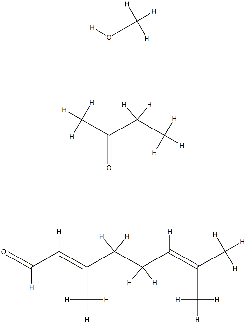 2,6-Octadienal, 3,7-dimethyl-, reaction products with Me Et ketone and methanol, by-products from, distn. residues