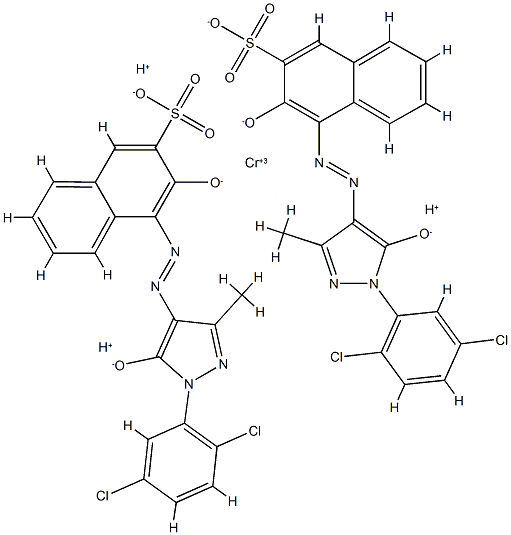 trihydrogen bis[4-[[1-(2,5-dichlorophenyl)-4,5-dihydro-3-methyl-5-oxo-1H-pyrazol-4-yl]azo]-3-hydroxynaphthalene-1-sulphonato(3-)]chromate(3-)