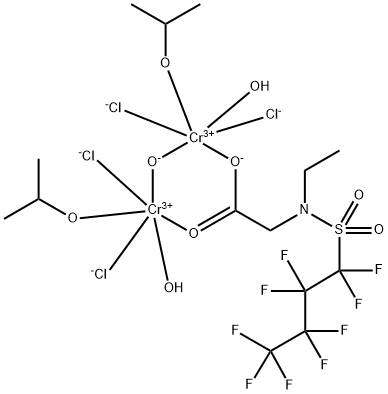 diaquatetrachloro[mu-[N-ethyl-N-[(nonafluorobutyl)sulphonyl]glycinato-O1:O1']]-mu-hydroxybis(propan-2-ol)dichromium