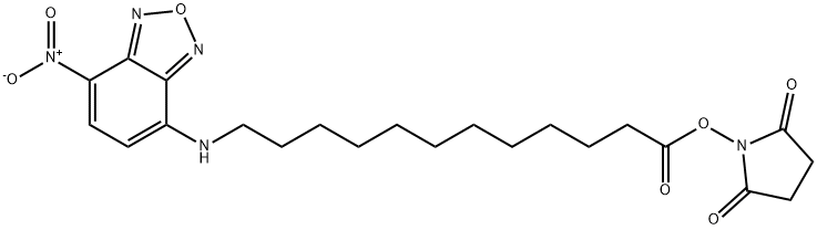 Dodecanoic acid, 12-[(7-nitro-2,1,3-benzoxadiazol-4-yl)amino]-, 2,5-dioxo-1-pyrrolidinyl ester