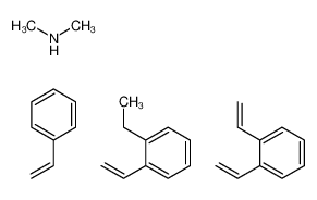N-甲基甲胺与氯甲基化二乙烯基苯和乙烯基乙基苯-苯乙烯聚合物的反应产物
