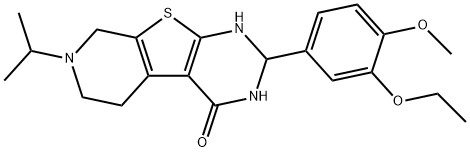 2-(3-ethoxy-4-methoxyphenyl)-7-propan-2-yl-1,2,3,5,6,8-hexahydropyrido[2,3]thieno[2,4-d]pyrimidin-4-one