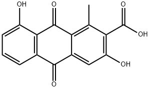 2-Anthracenecarboxylic acid, 9,10-dihydro-3,8-dihydroxy-1-methyl-9,10-dioxo-