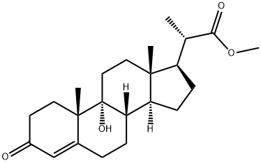 Pregn-4-ene-20-carboxylic acid, 9-hydroxy-3-oxo-, methyl ester, (20S)-