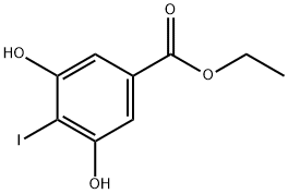 Benzoic acid, 3,5-dihydroxy-4-iodo-, ethyl ester