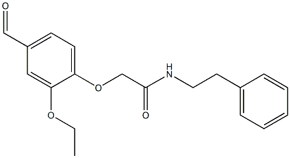 2-(2-ethoxy-4-formylphenoxy)-N-(2-phenylethyl)acetamide