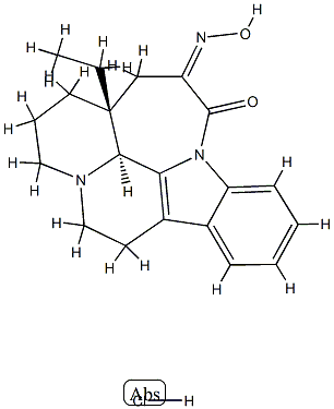 (3alpha,16alpha)-D-homoeburnamenine-14,15-dione 15-oxime monohydrochloride