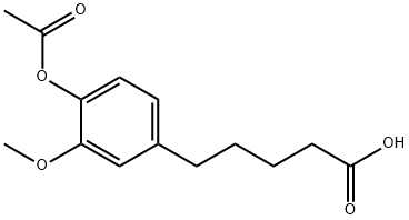 Benzenepentanoic acid, 4-(acetyloxy)-3-methoxy-