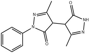 [4,4'-Bi-3H-pyrazole]-3,3'-dione, 2,2',4,4'-tetrahydro-5,5'-dimethyl-2-phenyl-