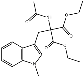 Propanedioic acid, 2-(acetylamino)-2-[(1-methyl-1H-indol-3-yl)methyl]-, 1,3-diethyl ester