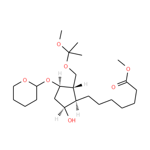 [1R-(1A,2B,3A,5A)]-5-羟基-2-[(1-甲氧基-1-甲基乙氧基)甲基]-3-[(四氢-2H-吡喃基)氧基]环戊烷庚酸甲酯