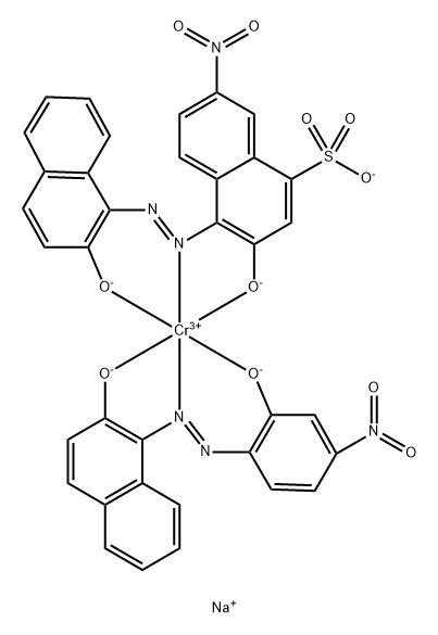 Dinatrium-(3-hydroxy-4-((2-hydroxy-1-naphthyl)azo)-7-nitronaphthalin-1-sulfonato(3-))(1-((2-hydroxy-4-nitrophenyl)azo)-2-naphtholato(2-))chromat(2-)