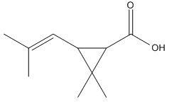 trans-(±)-2,2-dimethyl-3-(2-methylprop-1-enyl)cyclopropanecarboxylic acid