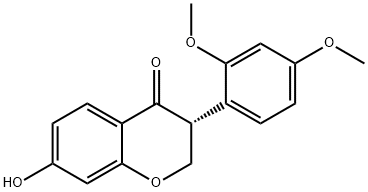 4H-1-Benzopyran-4-one, 3-(2,4-dimethoxyphenyl)-2,3-dihydro-7-hydroxy-, (3R)-