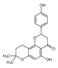 (S)-2,3,9,10-四氢-5-羟基-2-(4-羟基苯基)-8,8-二甲基-4H,8H-苯并[1,2-B:3,4-B']二吡喃-4-酮