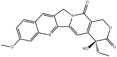 1H-Pyrano[3',4':6,7]indolizino[1,2-b]quinoline-3,14(4H,12H)-dione, 4-ethyl-4-hydroxy-8-methoxy-, (4S)-