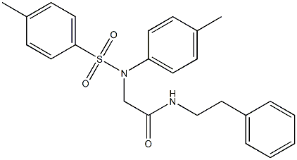 2-(4-methyl-N-(4-methylphenyl)sulfonylanilino)-N-(2-phenylethyl)acetamide