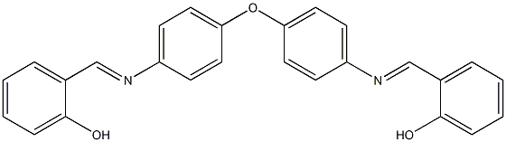 2-[(1E)-[(4-{4-[(E)-[(2-hydroxyphenyl)methylidene]amino]phenoxy}phenyl)imino]methyl]phenol