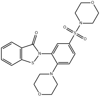 2-[2-(morpholin-4-yl)-5-(morpholine-4-sulfonyl)phenyl]-2,3-dihydro-1,2-benzothiazol-3-one