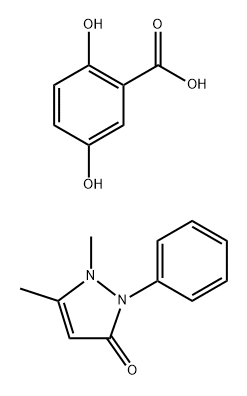 2,5-dihydroxybenzoic acid, compound with 1,2-dihydro-1,5-dimethyl-2-phenyl-3H-pyrazol-3-one